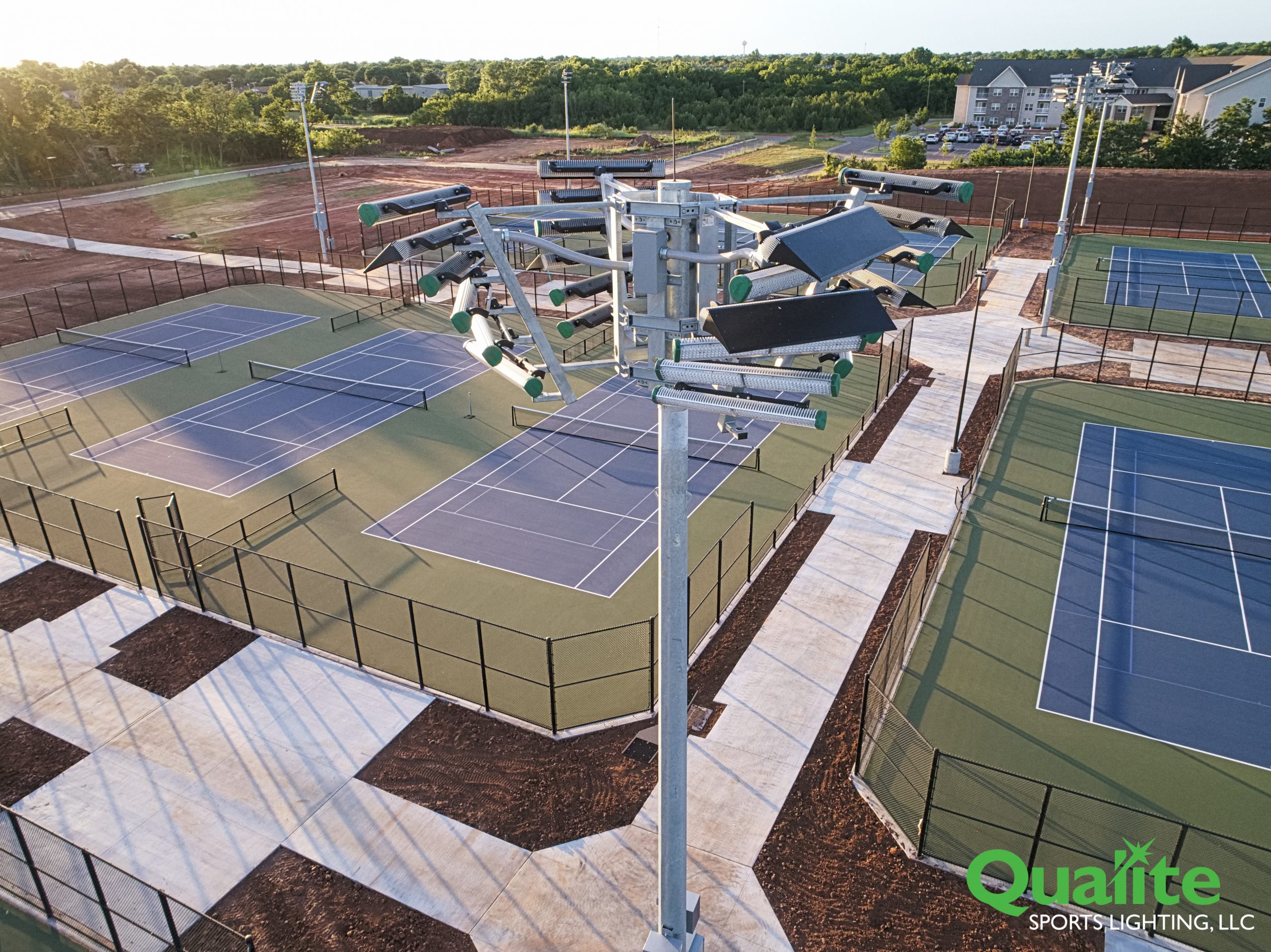 Edmond Center Court Qualite Sports Lighting