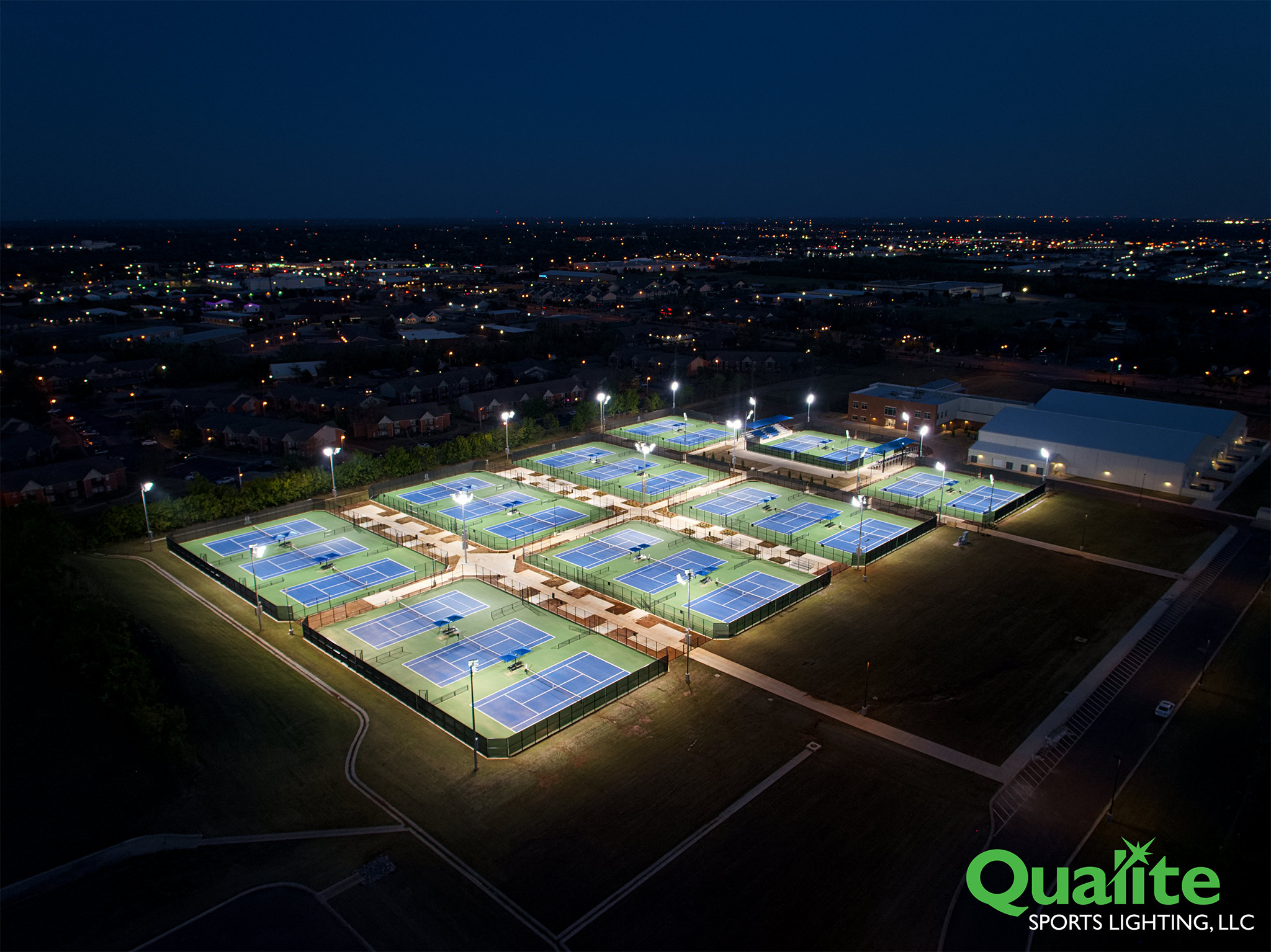 Edmond Center Court Qualite Sports Lighting