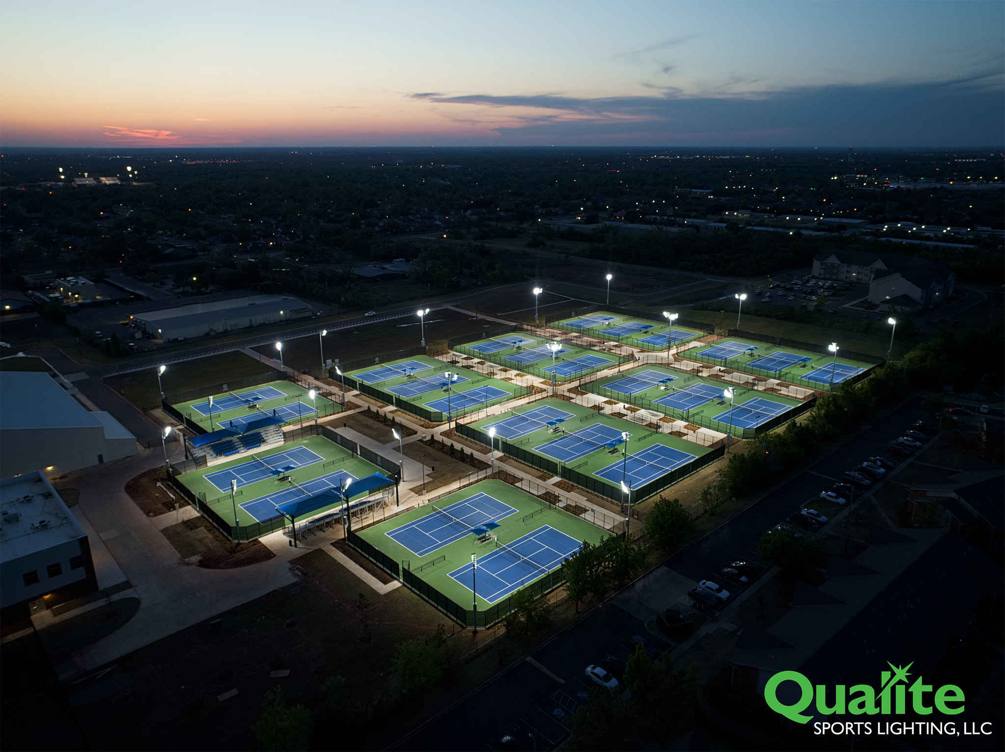 Edmond Center Court Qualite Sports Lighting
