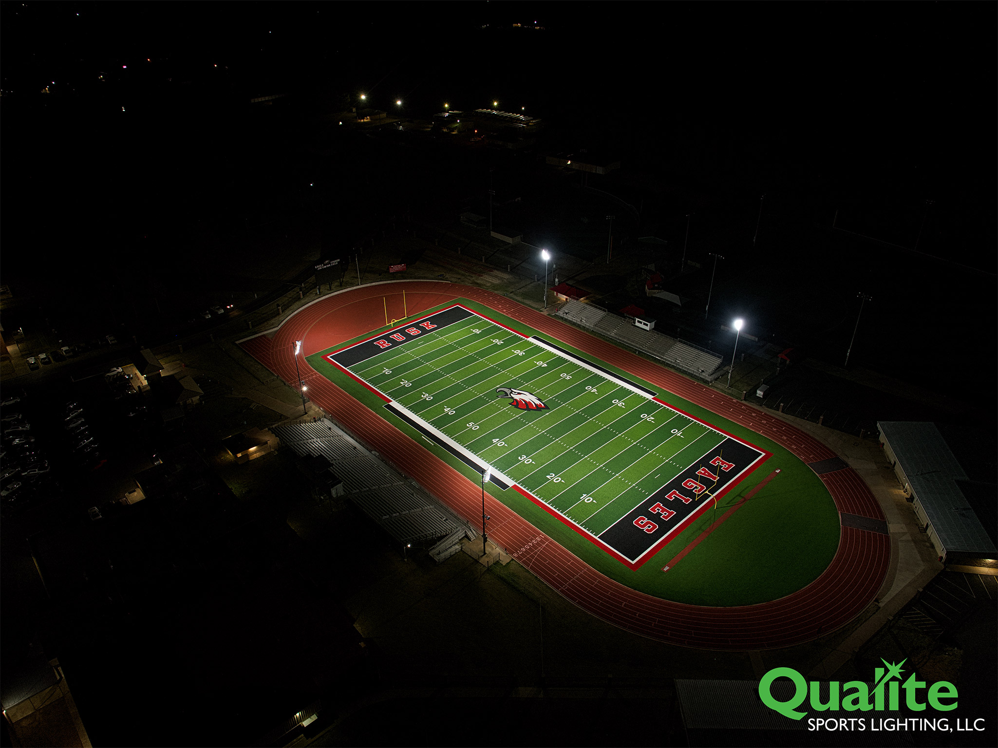 Rusk High School Eagle Stadium Rusk, Texas Qualite Sports Lighting